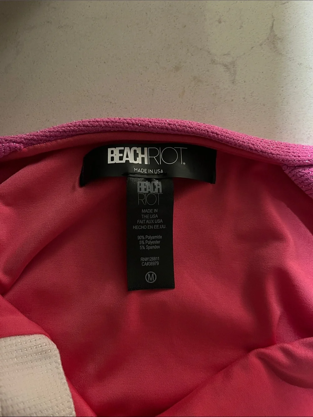 Beach Riot Bright Pink Performance Top